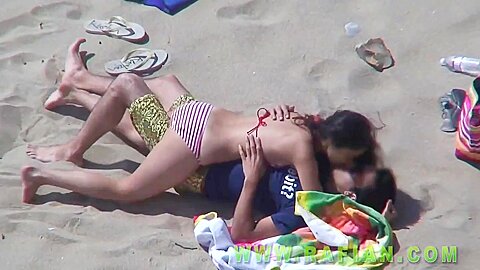 Real Beach Sex Compilation Real Couples Have Outdoors...