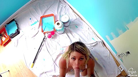 Kissa Sins Gets Painted And Fucked...