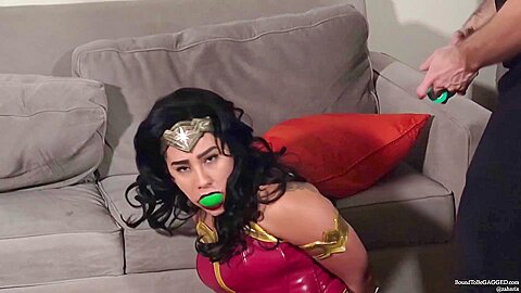 Sahrye Wonder Woman Bound By Her Fan...