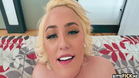 Blonde Chubby Girl Deepthroat And Fucked End With Creampie...