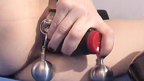 Wild German Chick Punishing Her Amazing Body With Her Toys P3...